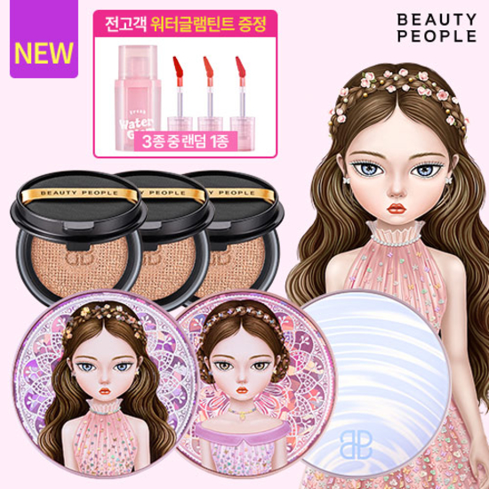 방송에서만 본품6개! 철벽녀 빙하수 앰플 쿠션 본품3+리필3+워터글램틴트1종