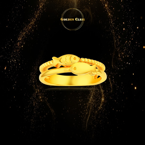 24K순금피쉬듀오반지