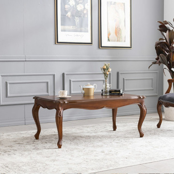 수입 프렌치 엔틱가구 원목 아트인 사각 엔틱거실소파테이블