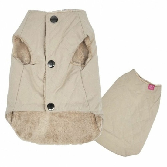 강아지겨울옷 패딩조끼 1P 베이지 반려견 외투 패딩