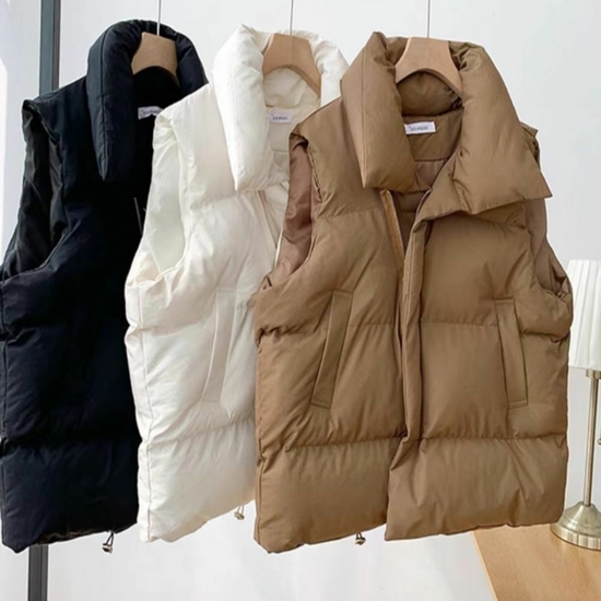 패딩베스트 점퍼 쪼끼패딩 3컬러 여성 패딩조끼 베스