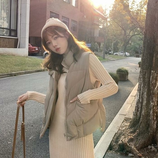 [오노마] ONM 데일리 캐주얼 하이넥 패딩 조끼 베스트