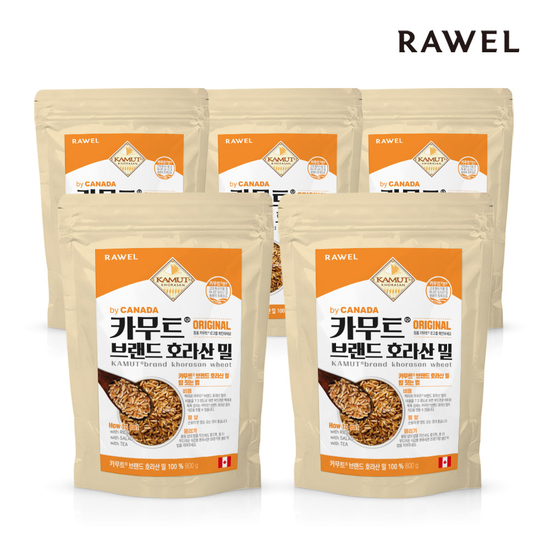 로엘 정품 카무트 브랜드밀(호라산밀) 800g x 5팩