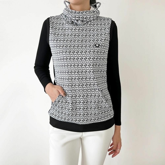 신상 조끼 여자베스트 패딩 루즈핏 베스트코디 코디 (HJJ-WF1B40D)