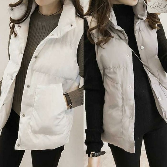 [오노마] ONM 따뜻한 남여공용 패딩조끼 커플 심플