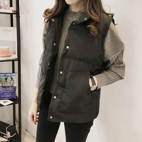 [라일리] Rly 베이직한 디자인 남여공용 데일리 패딩 조끼