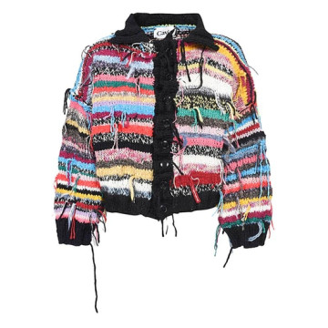 카비아 남성 멀티컬러 라운드넥 가디건 CF22K12 PHIL 