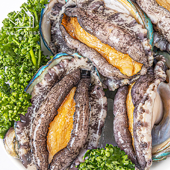 [웰굿] 완도직송 명품 활 전복 1kg(14-15미,중소)