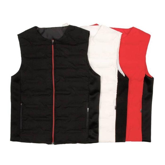 남여공용 경량 패딩조끼 라운드넥 베스트 작업복 조끼