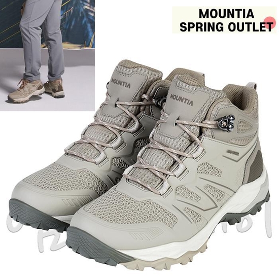 [마운티아] 24년공용봄아토쉘 하이퍼쉴드E//견고한 내구성의 미드컷 방수 하이킹화/100 방수/투습/