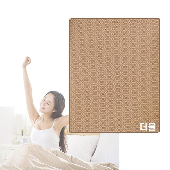 한빛 숨쉬는 보일러 온수매트 브라운 더블