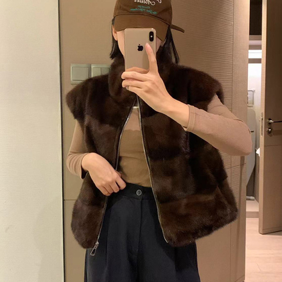 오드 리버서블 퍼 패딩 베스트_RD4JP011