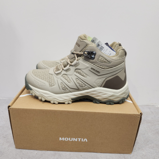 (마운티아) 행복한백화점마운티아남녀공용  등산화 아토쉘 하이퍼쉴드E 베이지  6M