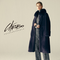 KT알파쇼핑 단독! 디자이너 브랜드 21년 FW 신상 카루소 사가폭스 양모 롱코트 1종