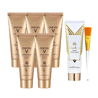 끌레드벨 리프팅팩 70ml 5개+대용량 세럼 90ml 1개+팩브러쉬 1개