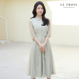 [LE TROIS]르투아 라셀레이스 프렌치 드레스 3보기