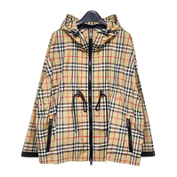 버버리 빈티지 체크 후드 재킷