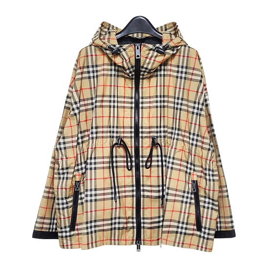 버버리 빈티지 체크 후드 재킷 크게보기