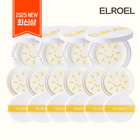 방송에서만 리필2개 더! 2025 엘로엘 팡팡 빅 선쿠션S9 더블구성