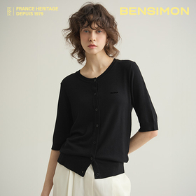 벤시몽 25SS 여성 반팔 니트 가디건 SET2보기