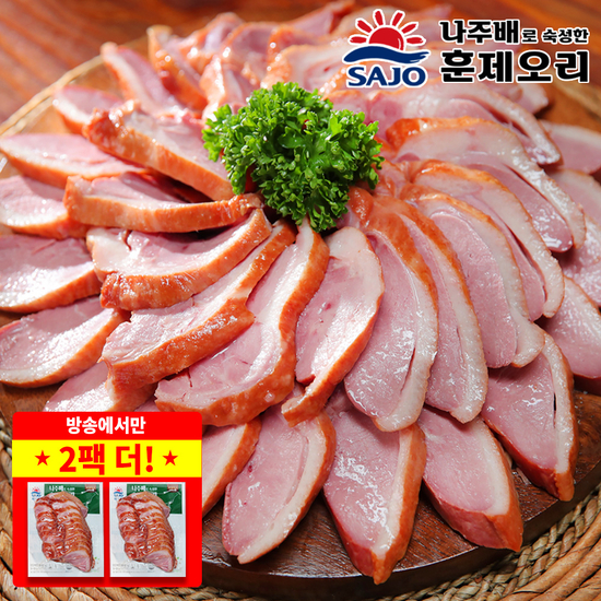  사조원 나주배로 숙성한 훈제오리 180g x 10팩