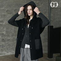 [GGPX] 25FW 패딩 블록 후디 케이프 1종