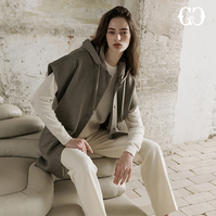 [GGPX] 25FW 패딩 블록 후디 케이프 1종