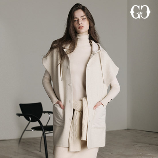 [GGPX] 25FW 패딩 블록 후디 케이프 1종 크게보기