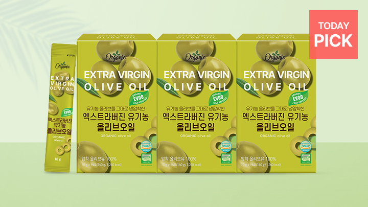[특가]천호엔케어 엑스트라버진 유기농 올리브오일 스틱 3박스*14포