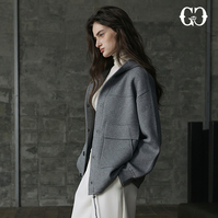 [GGPX] 25FW 자카드 직조 니트 하프코트1종