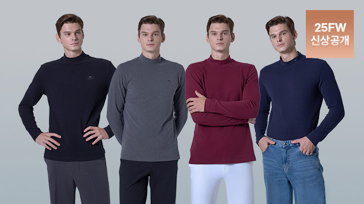 (쾌감시리즈)밀레골프 25FW 모크넥 4종 남성