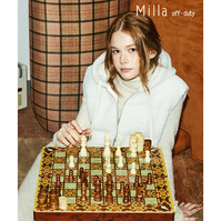 [밀라]25FW 셰르파 오리털 패딩베스트(여성)