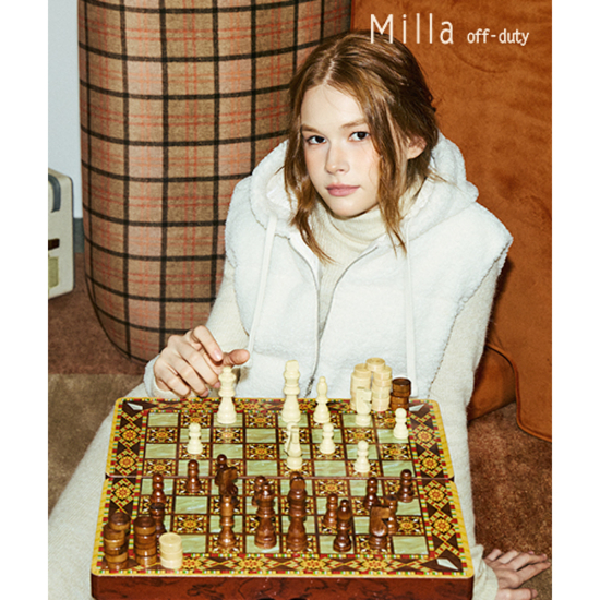 [밀라]25FW 셰르파 오리털 패딩베스트(여성) 크게보기