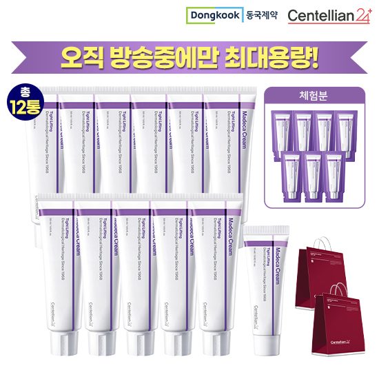 동국제약 마데카크림 타이트 리프팅 최대용량 (50ml*11 + 15ml + 1ml*7 + 쇼핑백*2)
