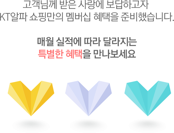 KT알파 쇼핑만의 멤버십 혜택