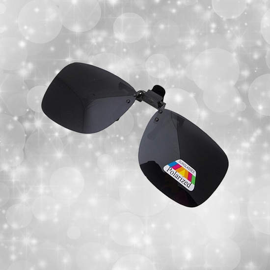 안경착용자용 클립형 선글라스 편광썬글라스 大 블랙