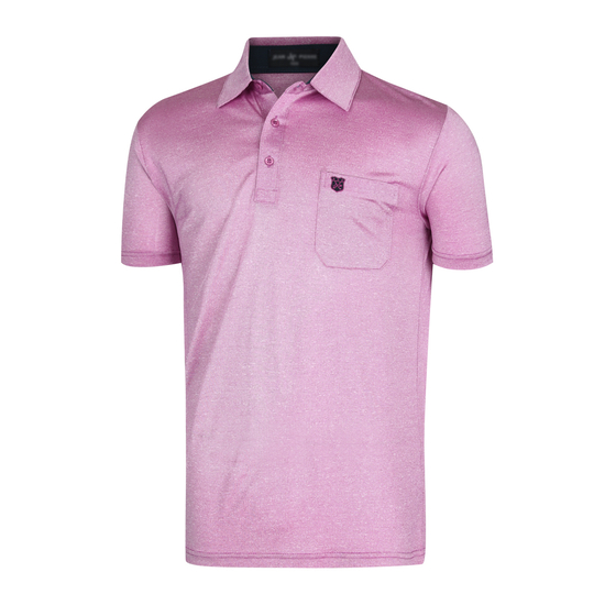 남성 골프웨어 스판 반팔 카라 티셔츠 YD-KAHG-5-핑크
