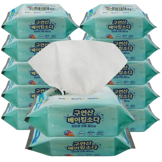 구연산베이킹소다 물티슈 행주 키친앤리빙(20매)x12팩