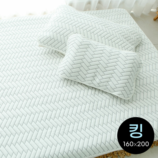 [아이차유] 쿨 냉감패드 여름이불 쿨매트 킹패드 K (160 x 200)