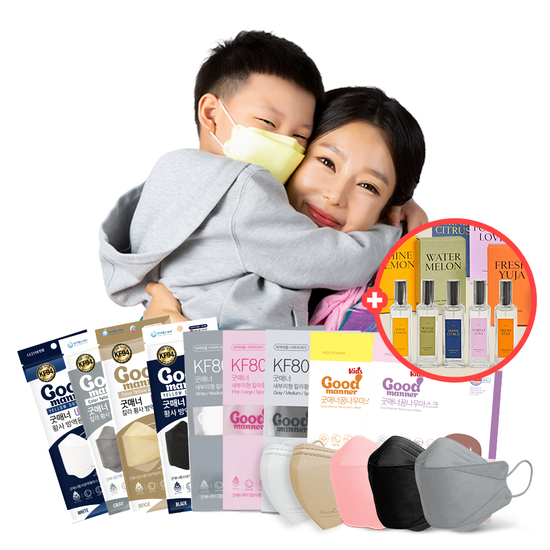 굿매너 2D새부리형 KF80 KF94 중형 대형 컬러마스크