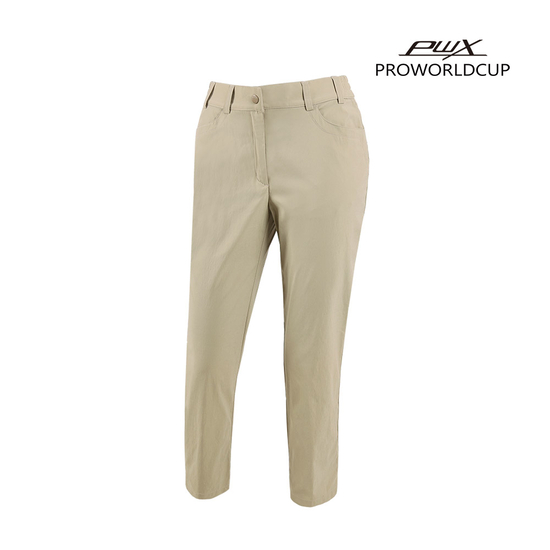 [PWX]Q221-7621-1DI 여성 벨트형 9부 팬츠