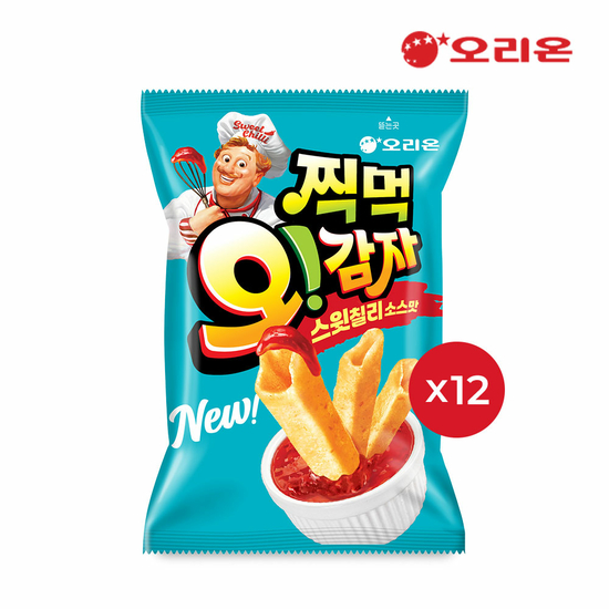 오리온 찍먹 오감자 스윗칠리(75g) x 12개