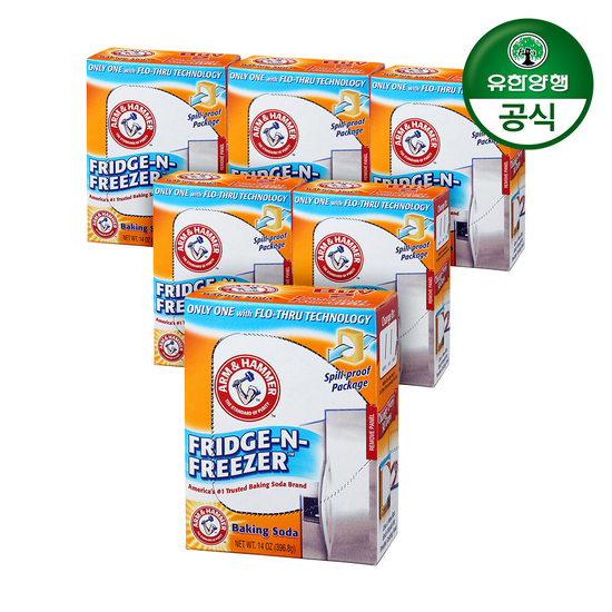E 암앤해머 냉장고 탈취제 프리지앤프리저 6개 + 증정