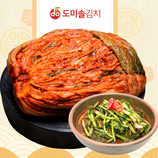 [도미솔] 박미희 명장 절구통포기김치7kg+열무물김치3kg